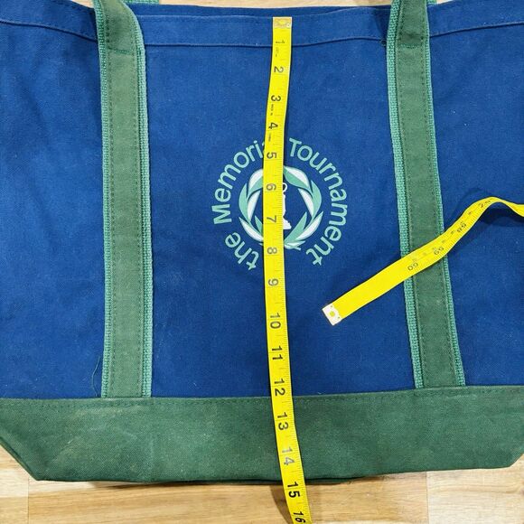 RARE Vintage 90s y2k Memorial Tournament Golf Canvas Boat Tote Bag Heavy Weight - Picture 10 of 10